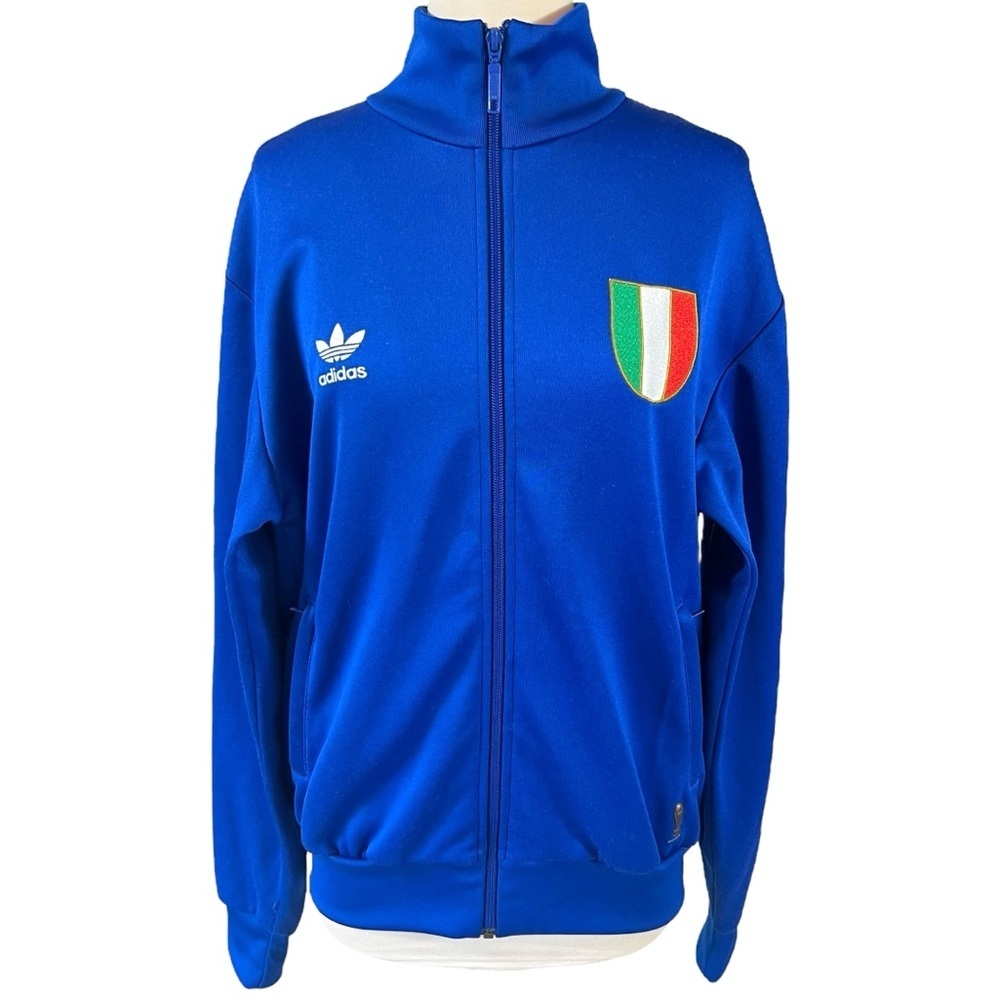 ADIDAS ITALY 2006 FIFA WORLD CUP RETRO FOOTBALL SOCCER TRACK JACKET 739865